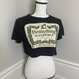 Henny Crop Top size Medium Black